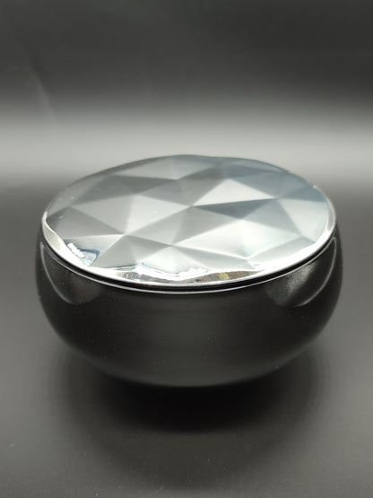 Silver jewelry box with Rosenthal mirror D.11.5cm