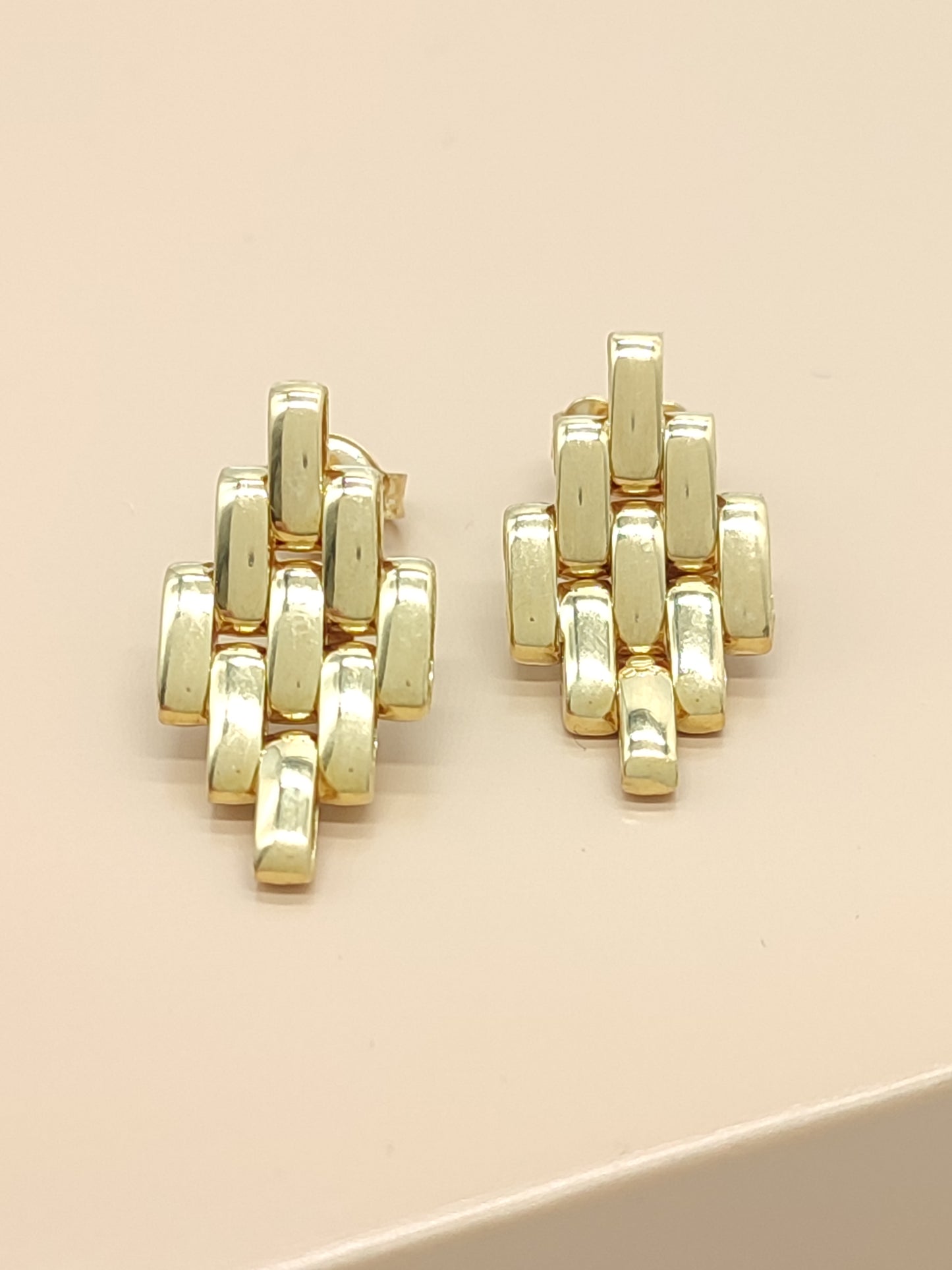 Fope earrings in Panthere mesh gold