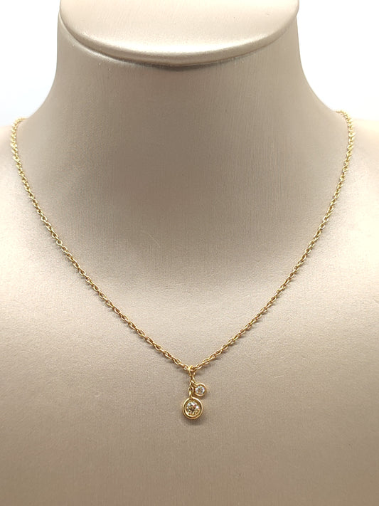 Mimì necklace in gold with diamonds