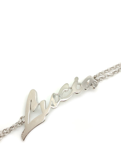 Silver bracelet with name Lucia